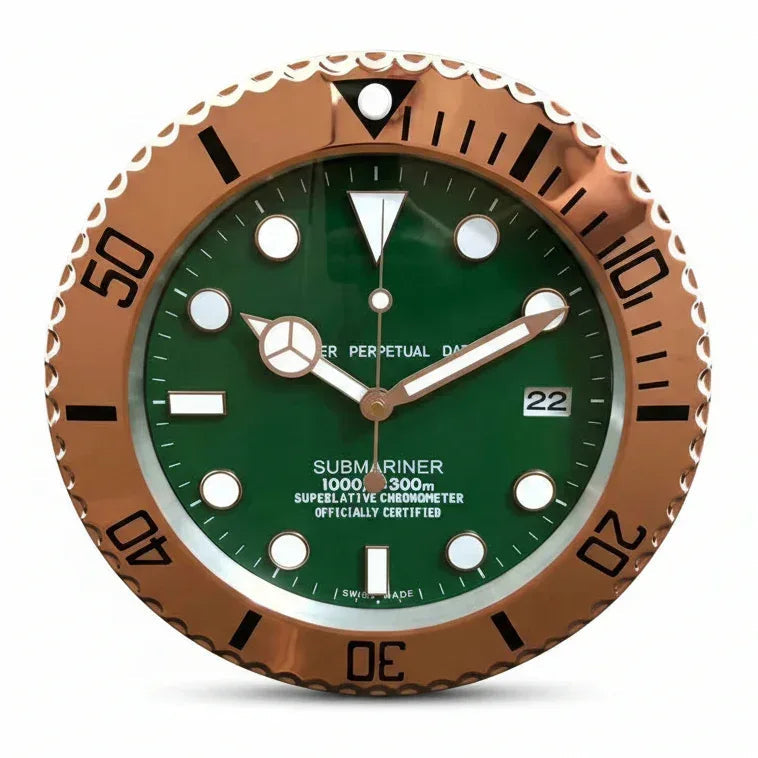 Orologio da Parete Submariner 35cm Acciaio Inox Subacqueo - Moon24