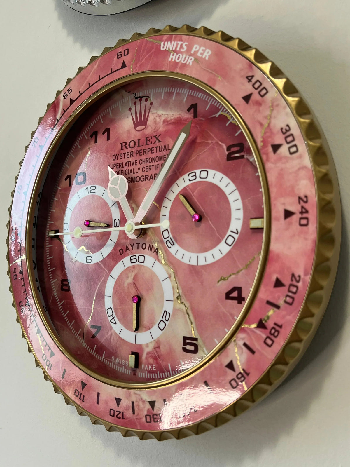 Orologio Pink Wave Custom da Parete - Moon24