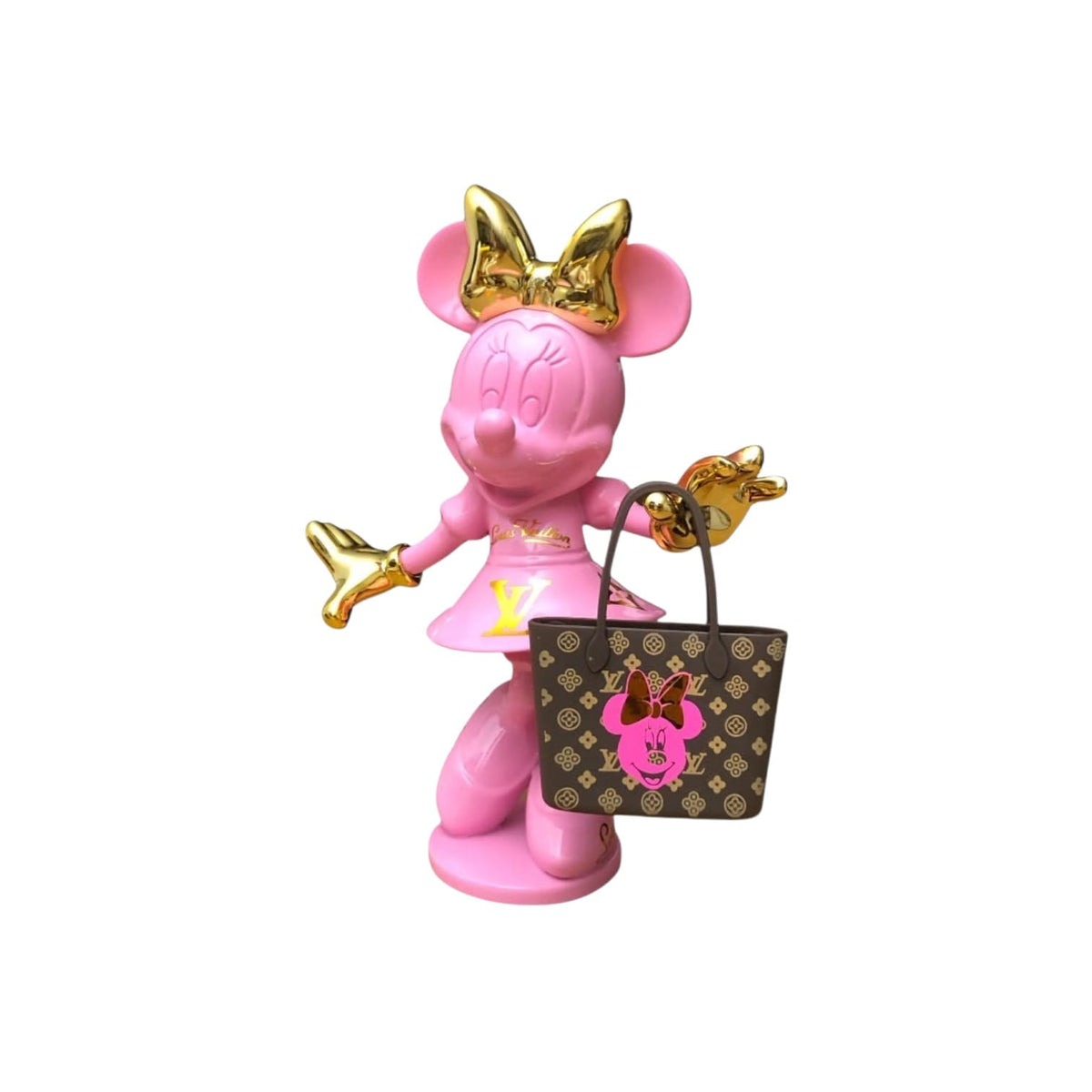 Louis Vuitton Minnie Mouse Pink Gold – Scultura Pop Art GF Exclusives