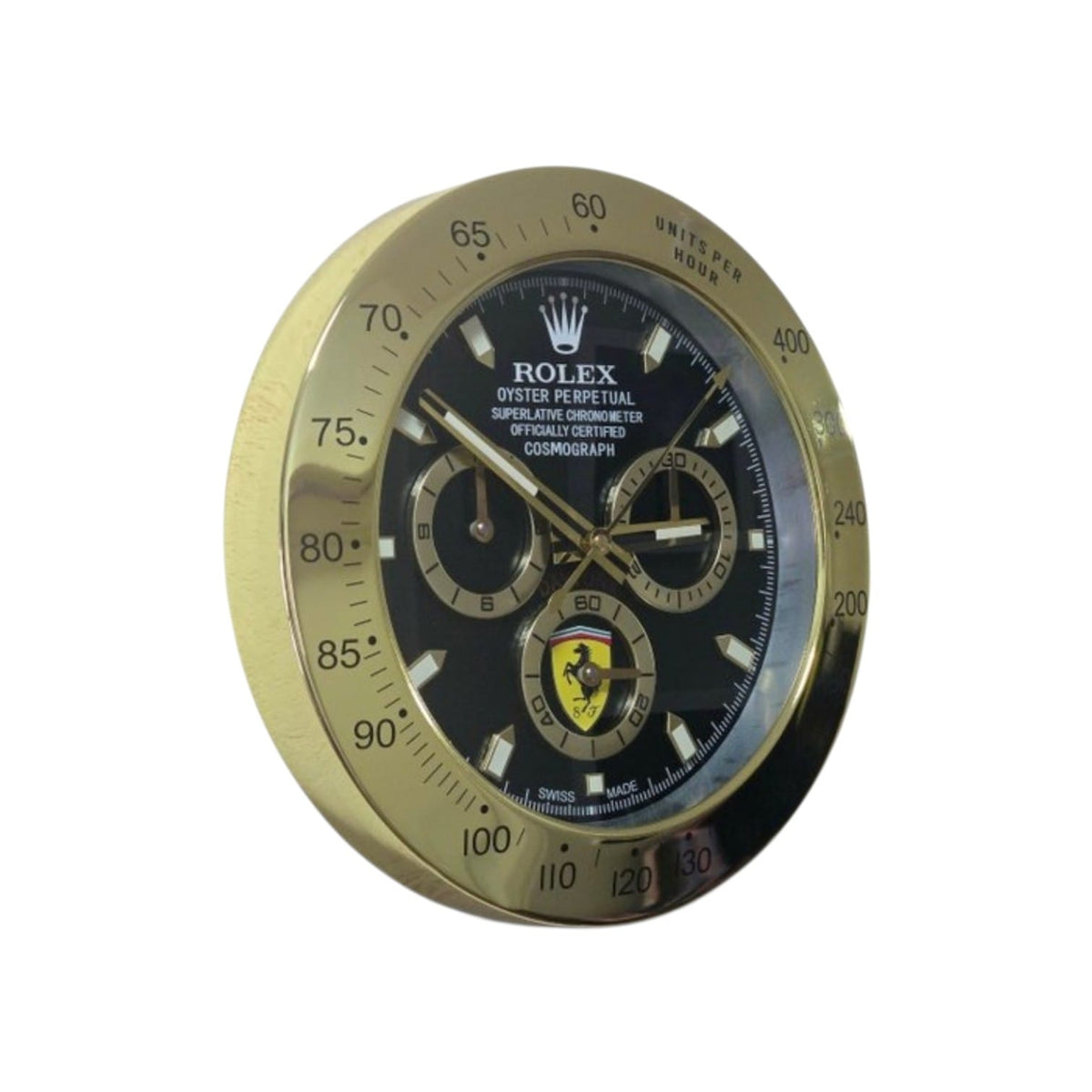 Orologio da Parete Rolex Daytona Ferrari Nero Oro