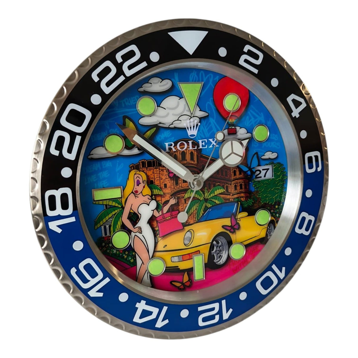Orologio da Parete Pop Art – Napoli 911 Porsche Turbo Gmt Edition