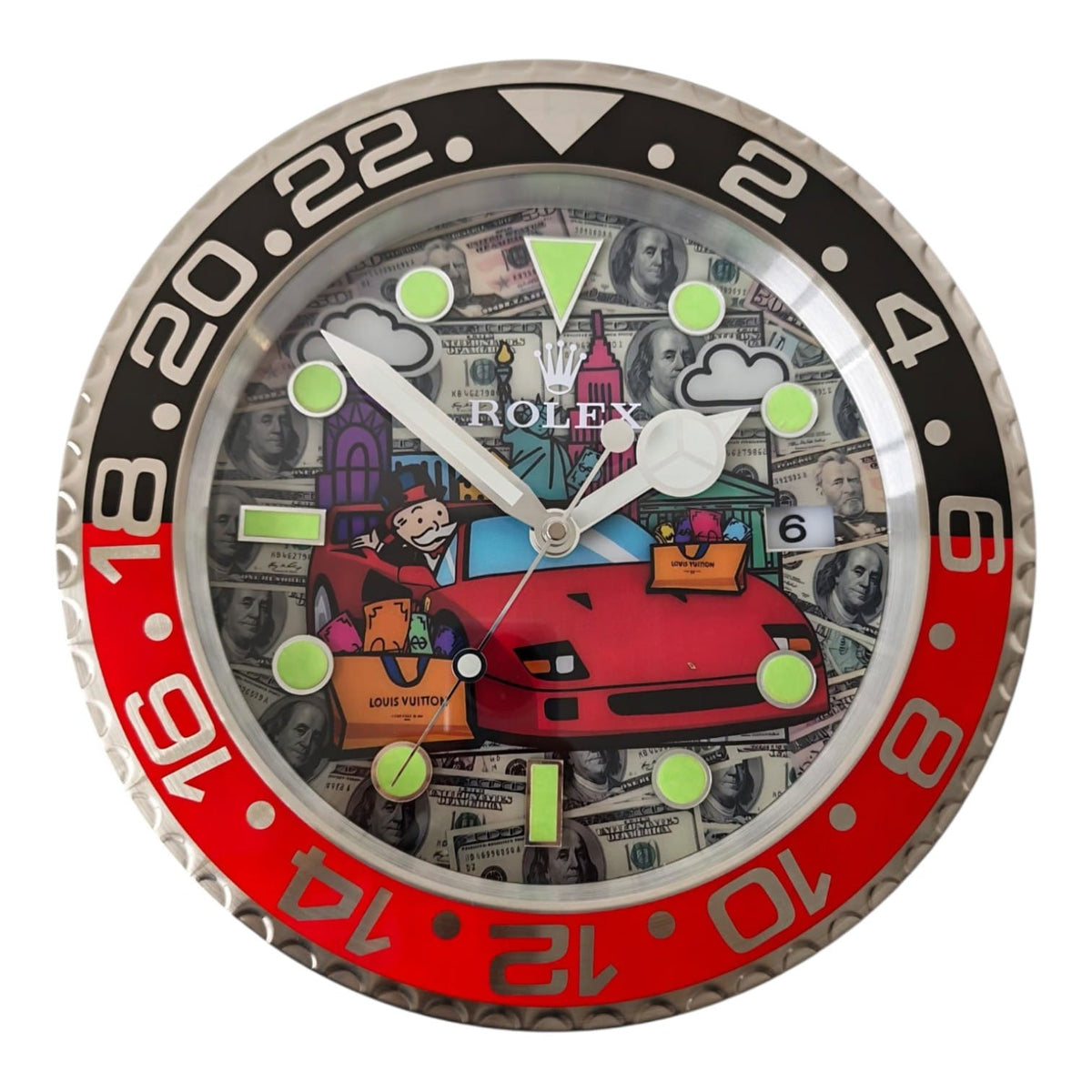 Orologio da Parete Pop Art – F40 Monopoly Billionaire Gmt Edition