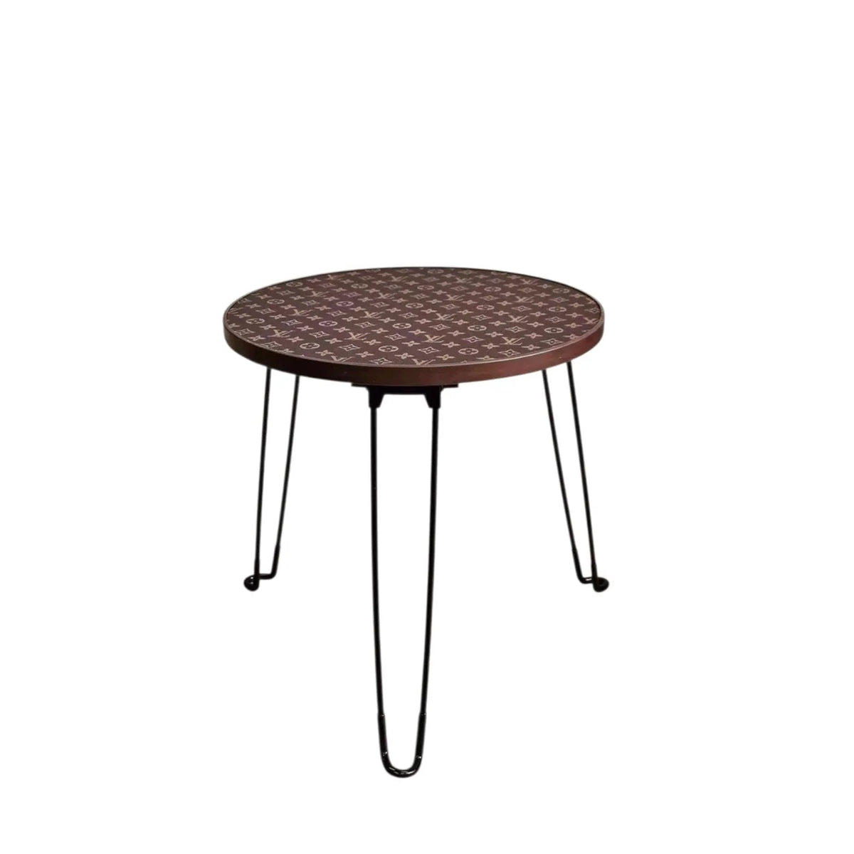Tavolo Rotondo Pieghevole Custom Luxury Ispirato a Louis Vuitton