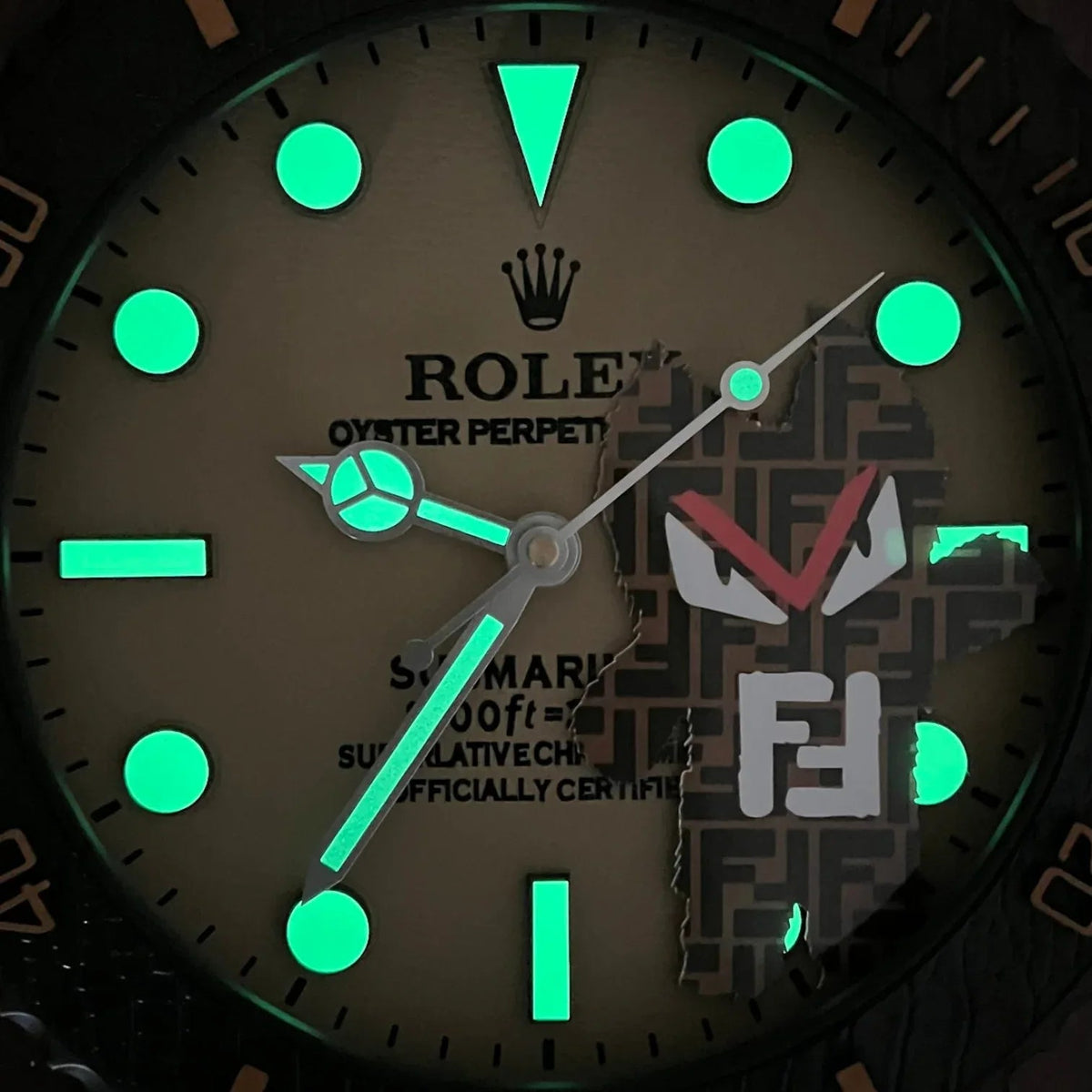 Orologio da Parete Custom Pop Art – Sub Tribute Fendi Edition