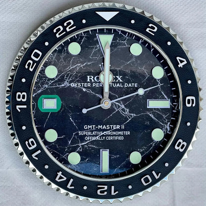 Orologio Black Marble Custom da Parete - Moon24