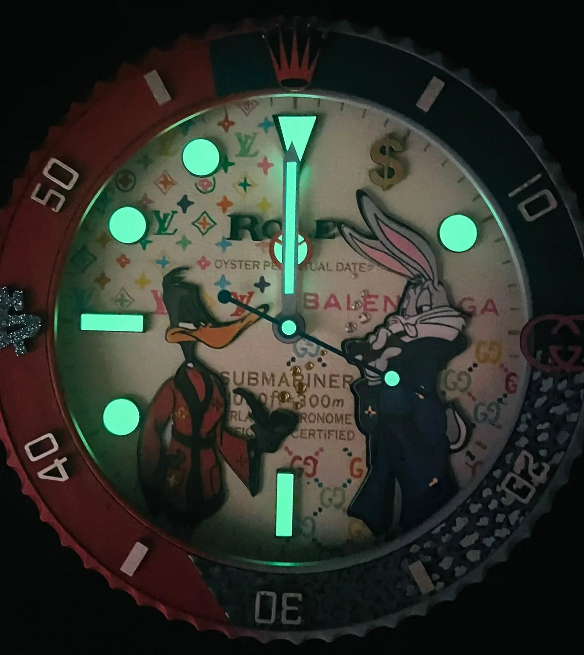 Orologio Bugs Bunny and Daffy Duck da Parete - Moon24