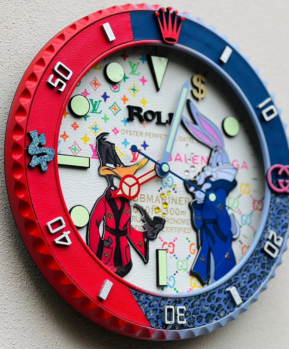 Orologio Bugs Bunny and Daffy Duck da Parete - Moon24