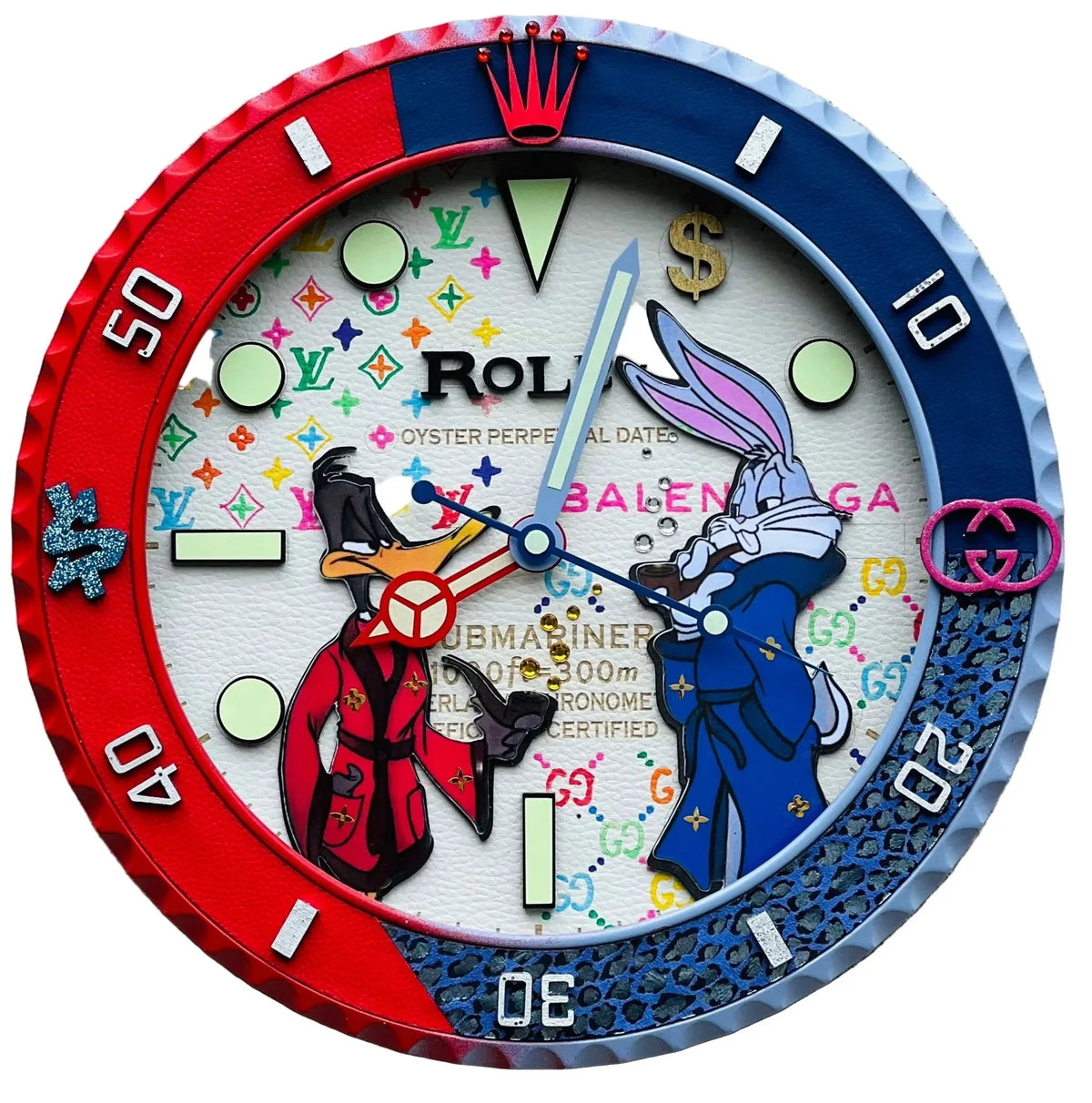 Orologio Bugs Bunny and Daffy Duck da Parete - Moon24