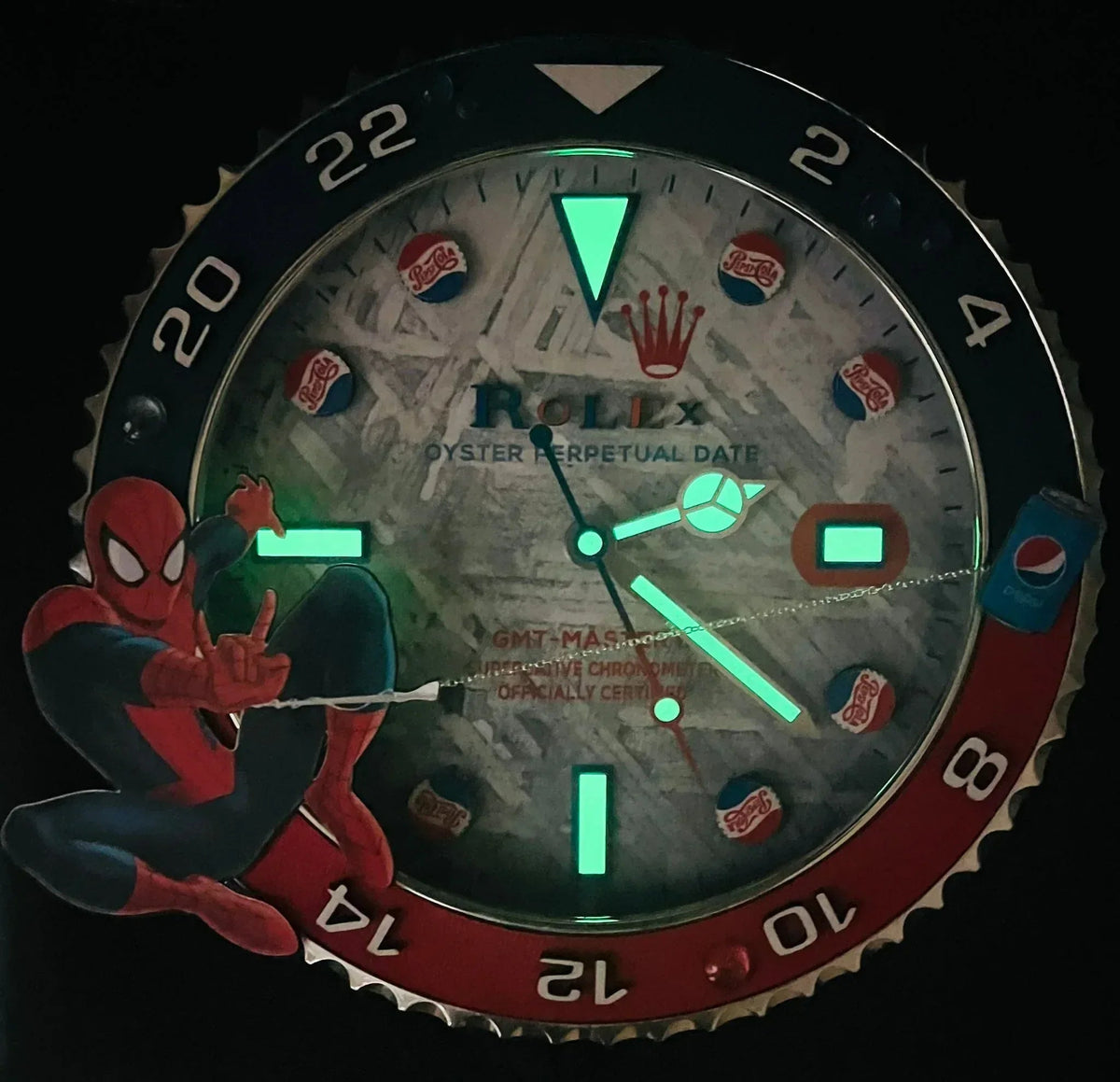 Orologio Spiderman x Pepsi Custom da Parete - Moon24