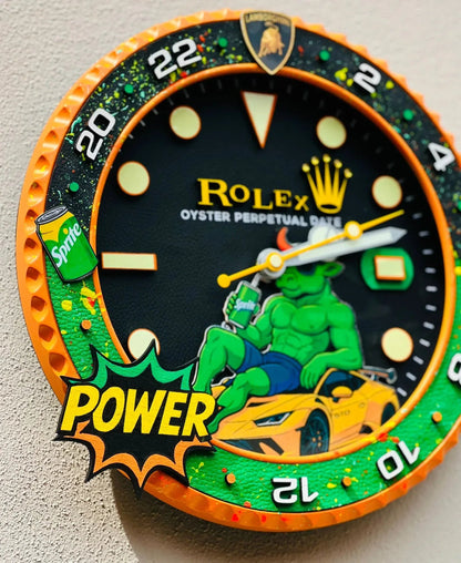 Orologio GMT The Lamborghini Bull Custom da Parete - Moon24