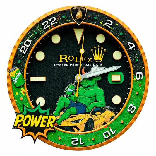 Orologio GMT The Lamborghini Bull Custom da Parete - Moon24