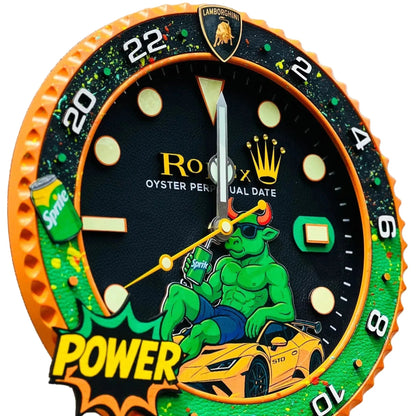 Orologio GMT The Lamborghini Bull Custom da Parete - Moon24