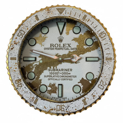 Orologio Golden Skin Custom da Parete - Moon24