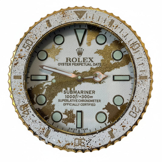 Orologio Golden Skin Custom da Parete - Moon24