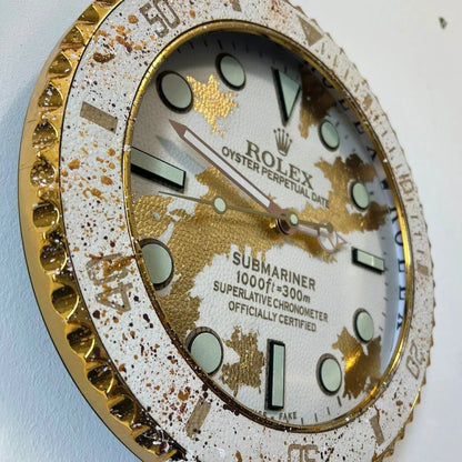 Orologio Golden Skin Custom da Parete - Moon24