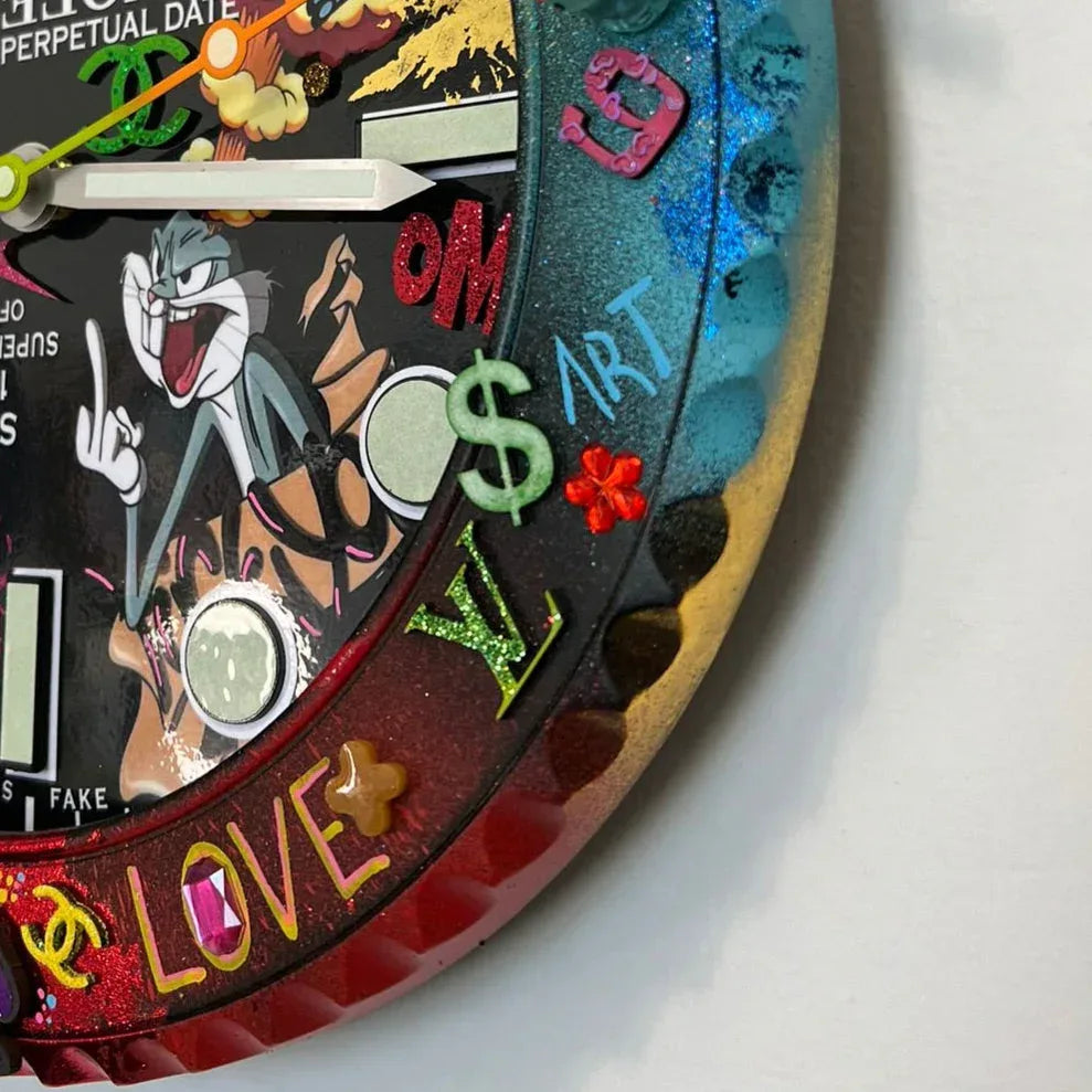 Orologio The Crazy Rabbit Custom da Parete - Moon24