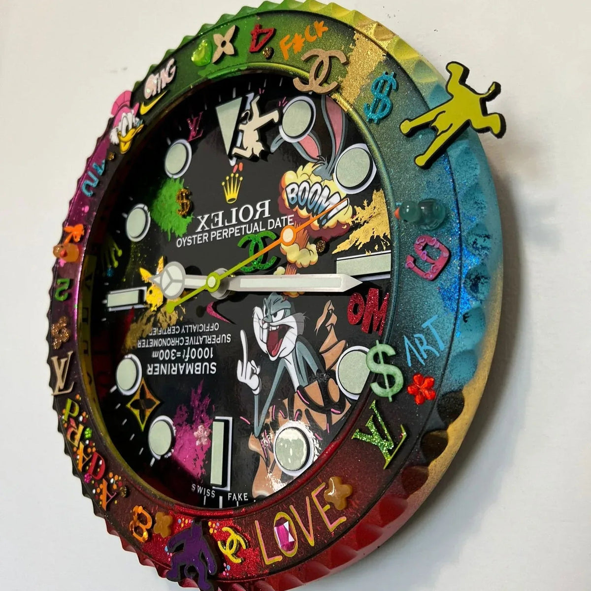 Orologio The Crazy Rabbit Custom da Parete - Moon24