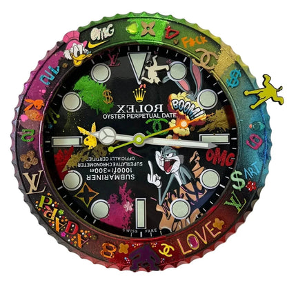 Orologio The Crazy Rabbit Custom da Parete - Moon24