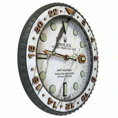 Orologio Marble and Wood Custom da Parete - Moon24