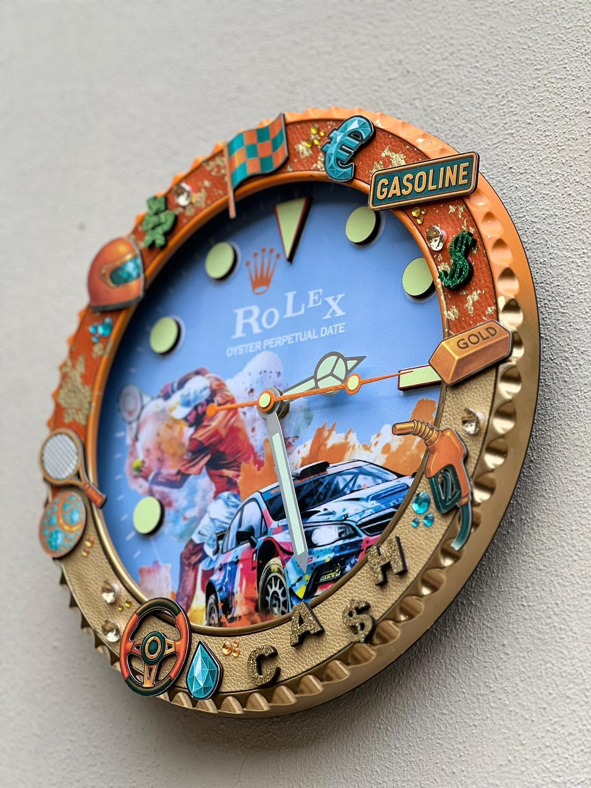 Orologio “Full Throttle – Racing Spirit Edition” Custom da Parete - Moon24