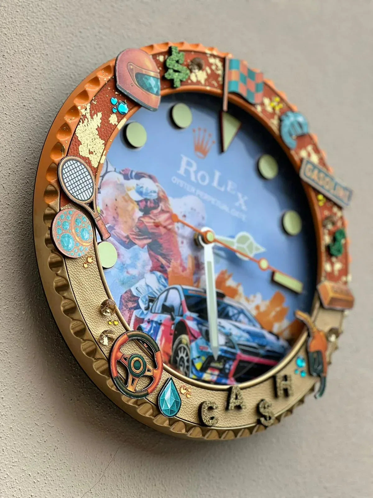 Orologio “Full Throttle – Racing Spirit Edition” Custom da Parete - Moon24