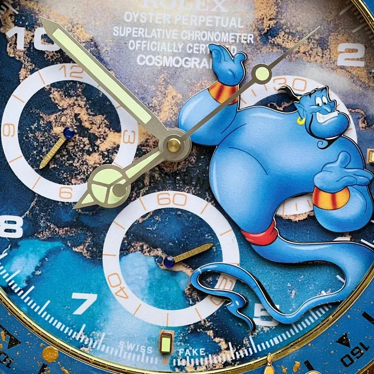 Orologio “Magic Time – Daytona Genie Edition” Custom da Parete - Moon24