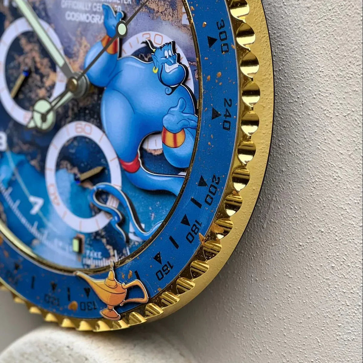 Orologio “Magic Time – Daytona Genie Edition” Custom da Parete - Moon24