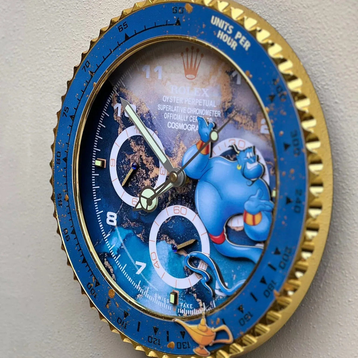 Orologio “Magic Time – Daytona Genie Edition” Custom da Parete - Moon24
