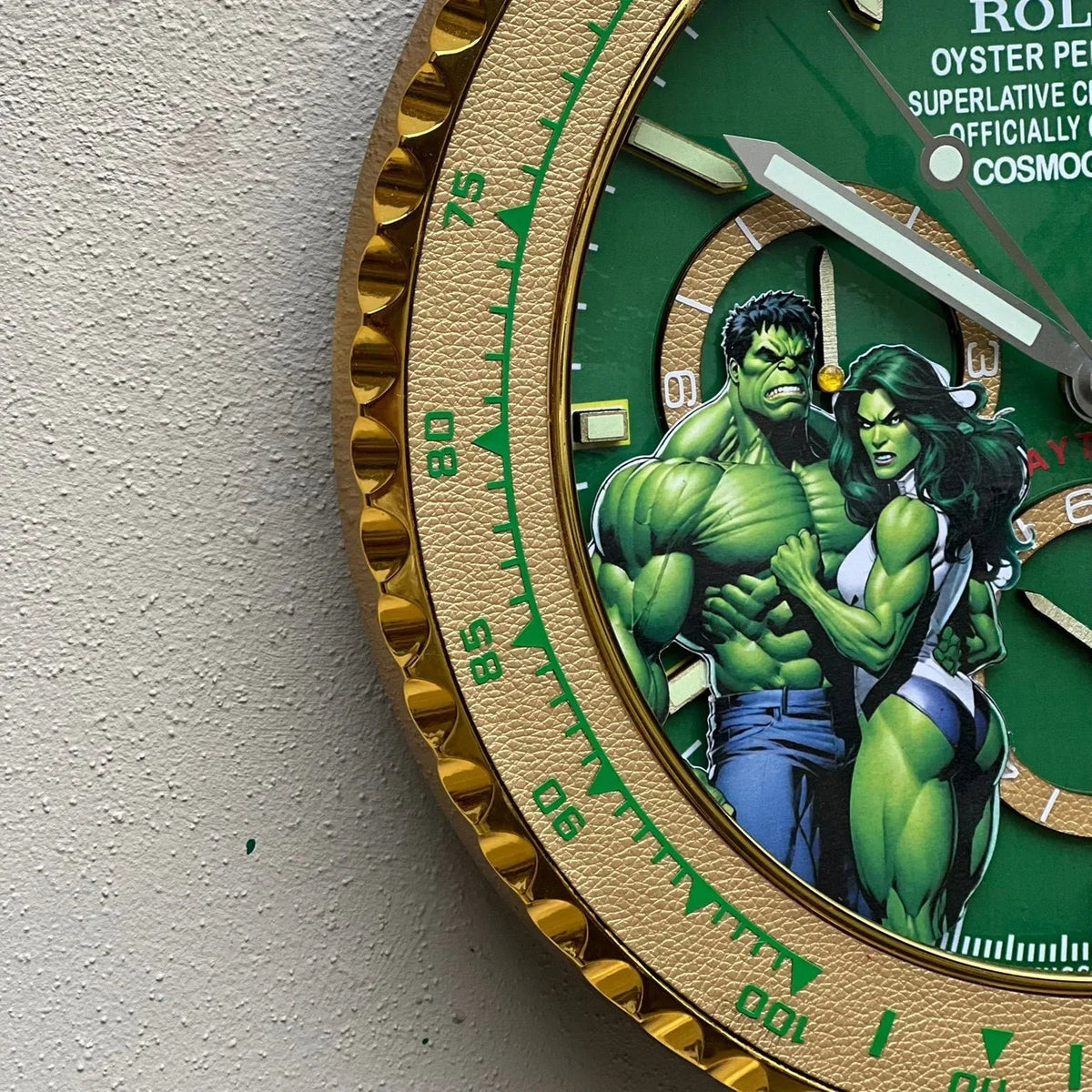 Orologio “Green Force – Daytona Hulk Edition” Custom da Parete - Moon24