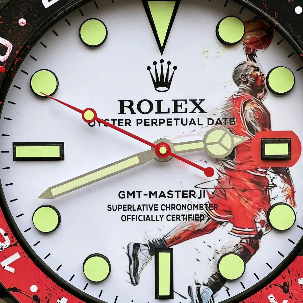 Orologio “Air Time – GMT Master Jump” Custom da Parete - Moon24
