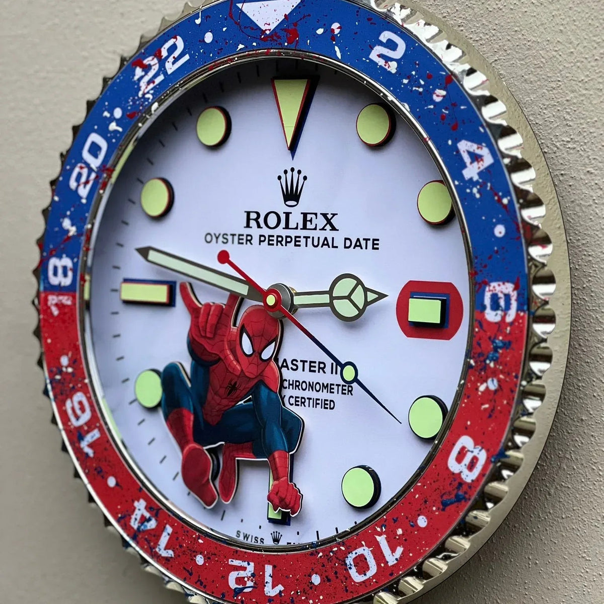 Orologio “Time Swing – Gmt Spider ” Custom da Parete - Moon24