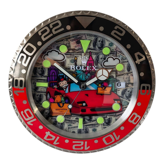 Orologio da Parete Pop Art – F40 Monopoly Billionaire Gmt Edition