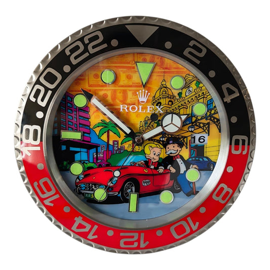 Orologio da Parete Pop Art – Monte Carlo in Ferrari 250 GT Gmt Edition