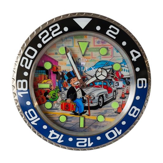 Orologio da Parete Pop Art – First Class of Monopoly Gmt Edition