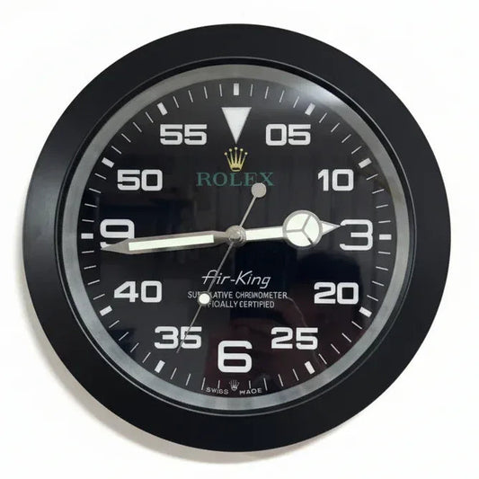 Orologio da Parete Air King 35cm Acciaio Inox Aviazione - Moon24