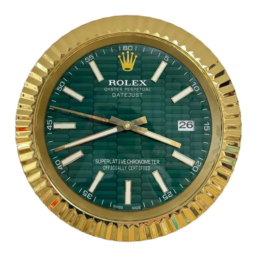 Orologio da Parete DateJust New 35cm Acciaio Inox Moderno - Moon24