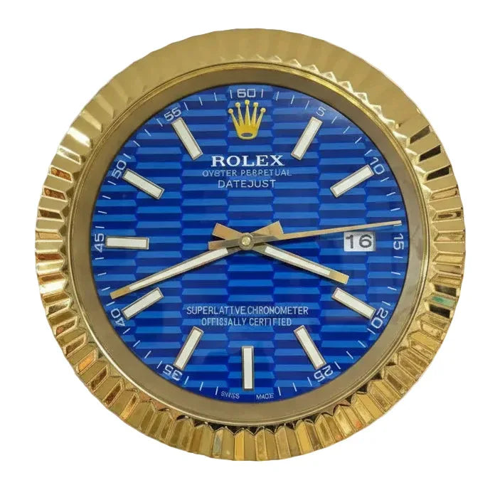 Orologio da Parete DateJust New 35cm Acciaio Inox Moderno - Moon24
