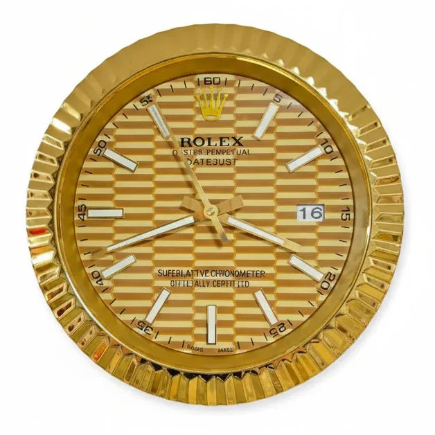 Orologio da Parete DateJust New 35cm Acciaio Inox Moderno - Moon24