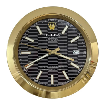 Orologio da Parete DateJust New 35cm Acciaio Inox Moderno - Moon24