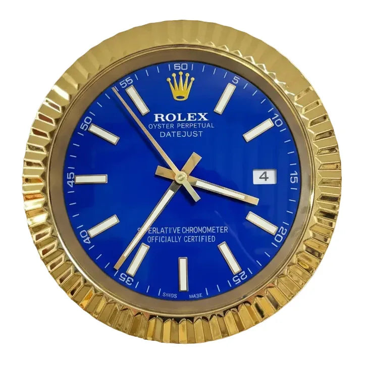 Orologio da Parete DateJust 35cm Acciaio Inox Classico - Moon24