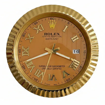 Orologio da Parete DateJust Roman 35cm Acciaio Numeri Romani - Moon24
