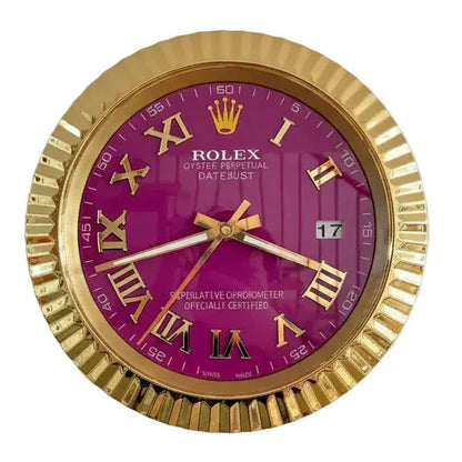 Orologio da Parete DateJust Roman 35cm Acciaio Numeri Romani - Moon24