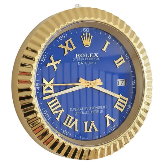 Orologio da Parete DateJust Roman 35cm Acciaio Numeri Romani - Moon24