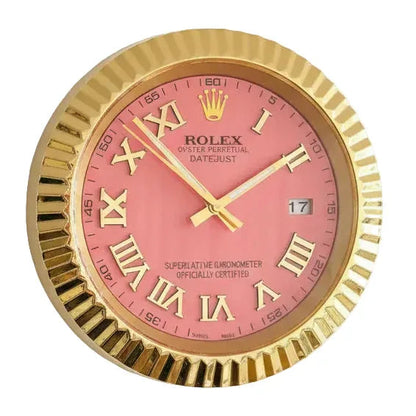 Orologio da Parete DateJust Roman 35cm Acciaio Numeri Romani - Moon24