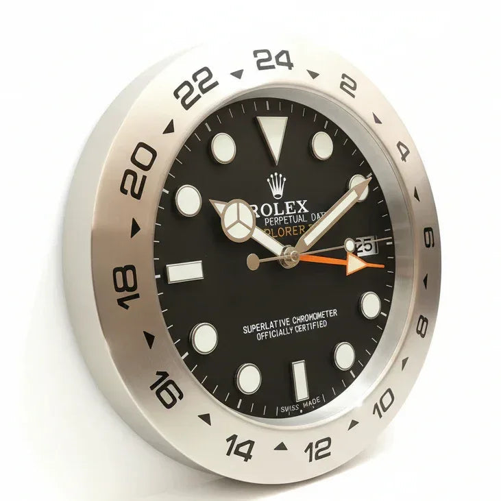 Orologio da Parete Explorer 35cm Acciaio Inox Avventura - Moon24