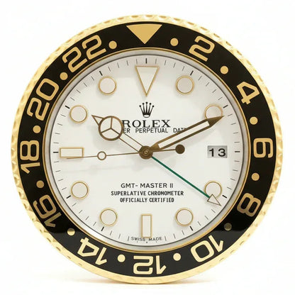 Orologio da Parete GMT 35cm Acciaio Inox Data Luxury - Moon24
