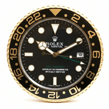 Orologio da Parete GMT 35cm Acciaio Inox Data Luxury - Moon24
