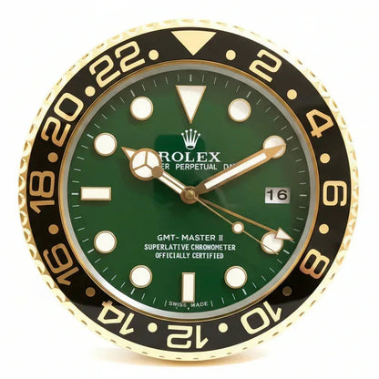 Orologio da Parete GMT 35cm Acciaio Inox Data Luxury - Moon24
