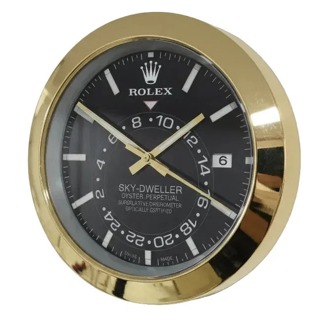 Orologio da Parete Sky-Dweller 35cm Acciaio Inox Dual Time Luxury - Moon24