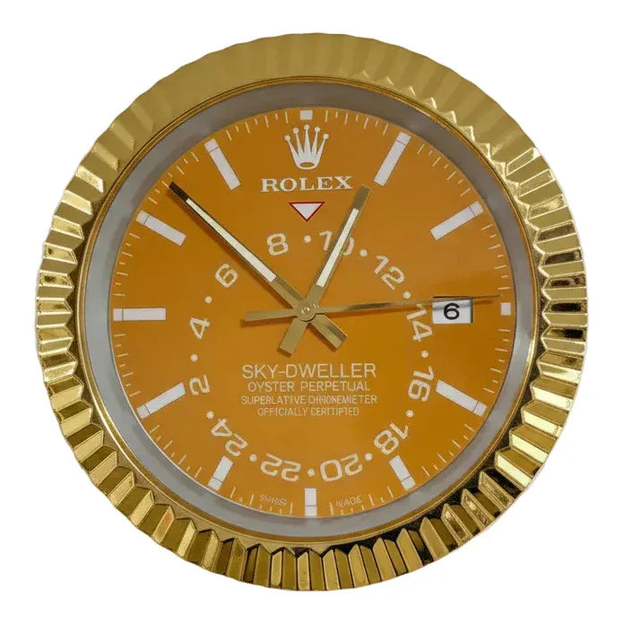 Orologio da Parete Sky-Dweller 35cm Acciaio Inox Dual Time Luxury - Moon24